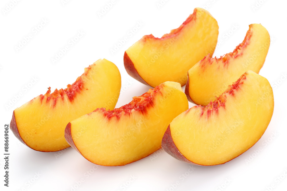 sliced peach