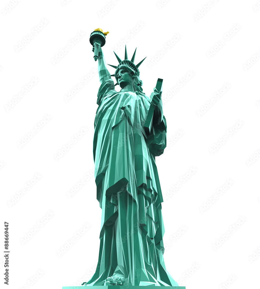 Obraz premium Statue of Liberty Isolated