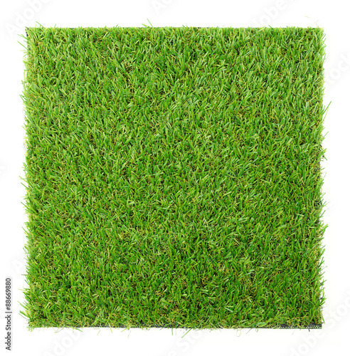Grass mat isolated on white