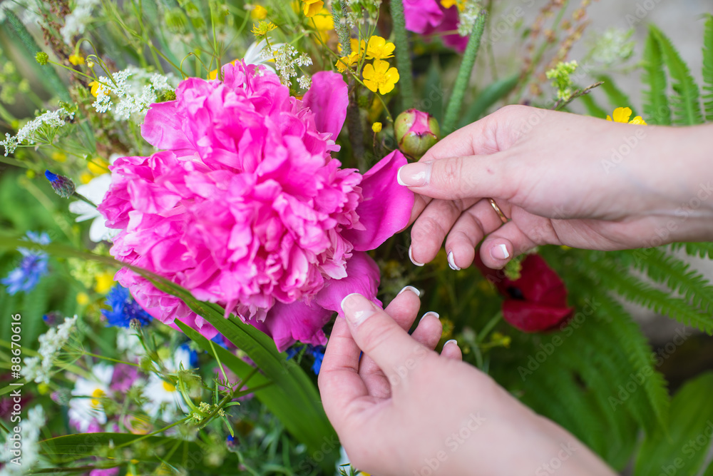 Beautifull Ligo bouquet. Midsummer celebration in june. Beautifull Ligo bouquet. Midsummer celebration in june.