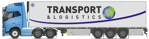 Camion 3 essieu + remorque frigorifique V2