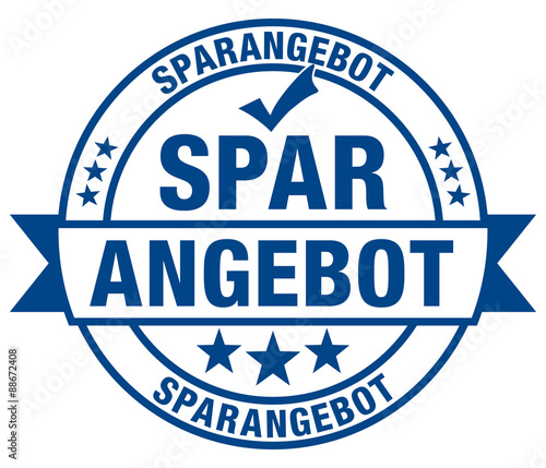 Sparangebot Stempel