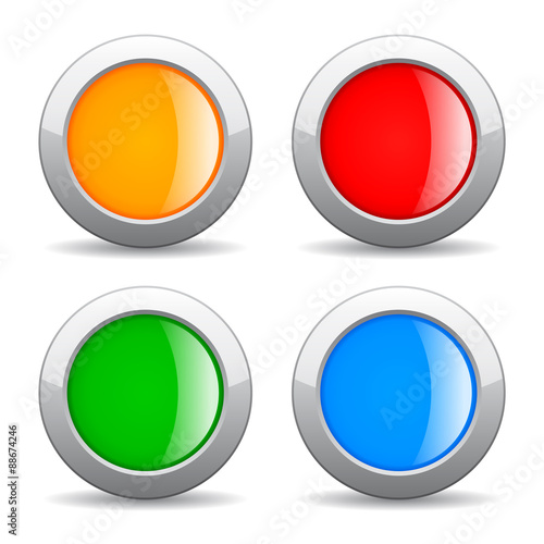 Vector glossy web buttons Free Download Vector glossy web buttons - GFXLoad
