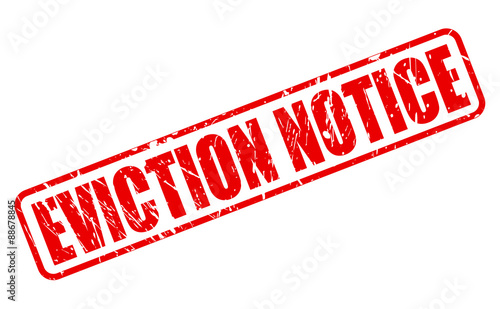 EVICTION NOTICE red text