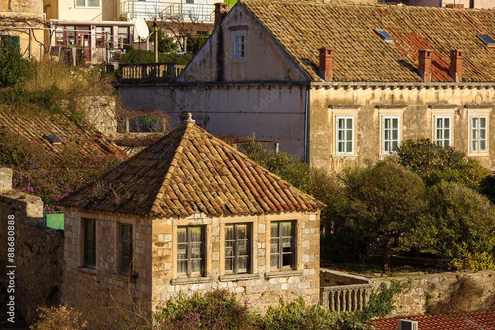 old architecture of Dubrovnik. Croatia. old architecture of Dubrovnik. Croatia.