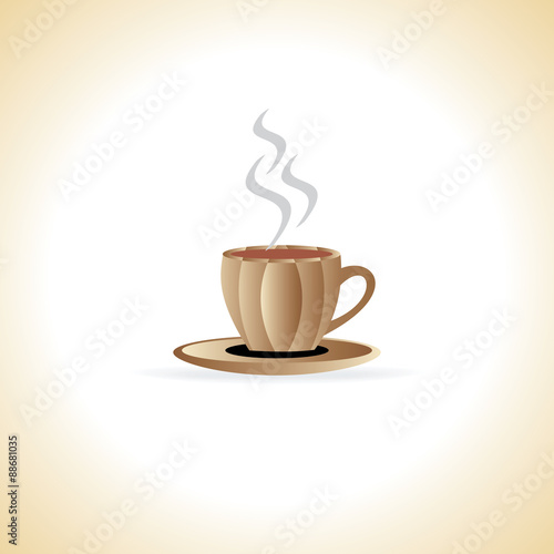 creative coffee cup concept vector illustration 