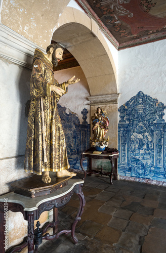 Brazil, Salvador, the entrance to the cloister of the St. Francisco church