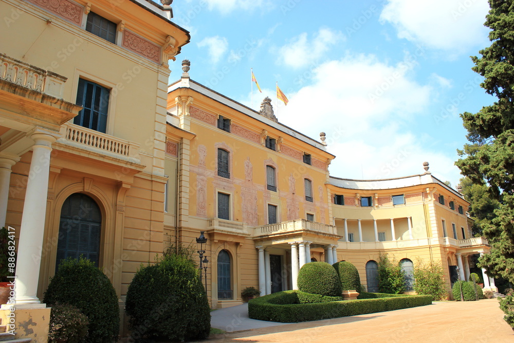 Der Königliche Palast von Pedralbes in Barcelona