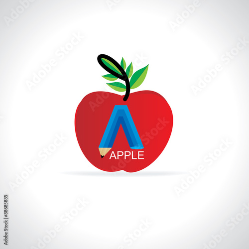 creative apple vector illustration 