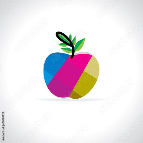 creative apple concept vector illustration 