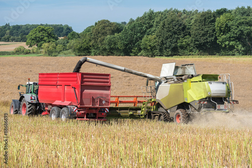 Agricultural engineering at the rape harvest - 2211