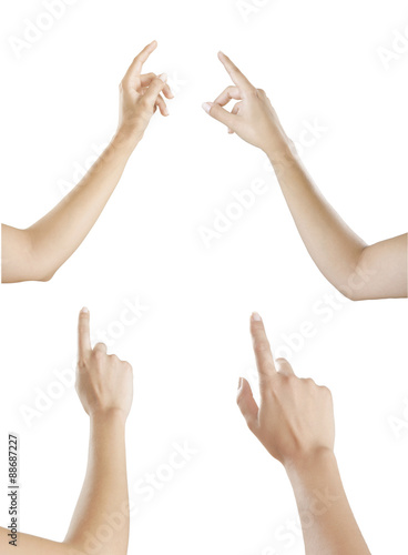 Finger zeigen Freigestellt