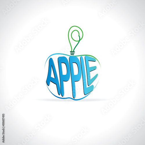 creative apple vector illustration 