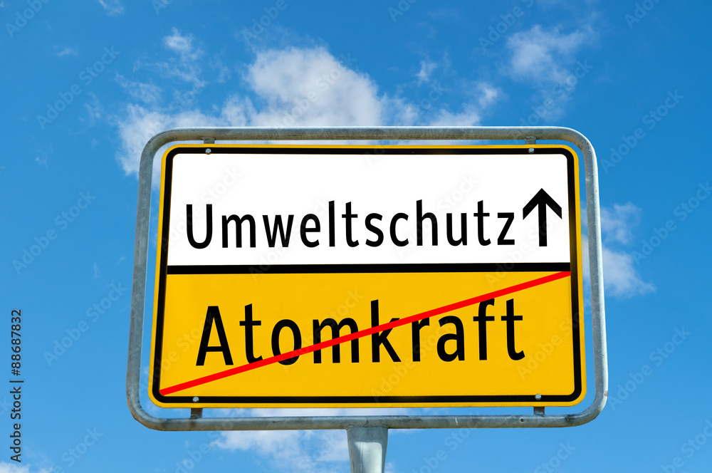Ortsausgangsschild Umweltschutz Ortsausgangsschild Umweltschutz