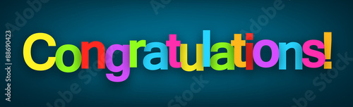 Congratulations paper sign.