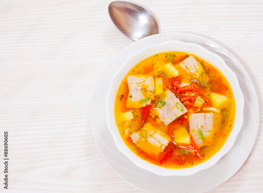 Fish soup with vegetables Fish soup with vegetables
