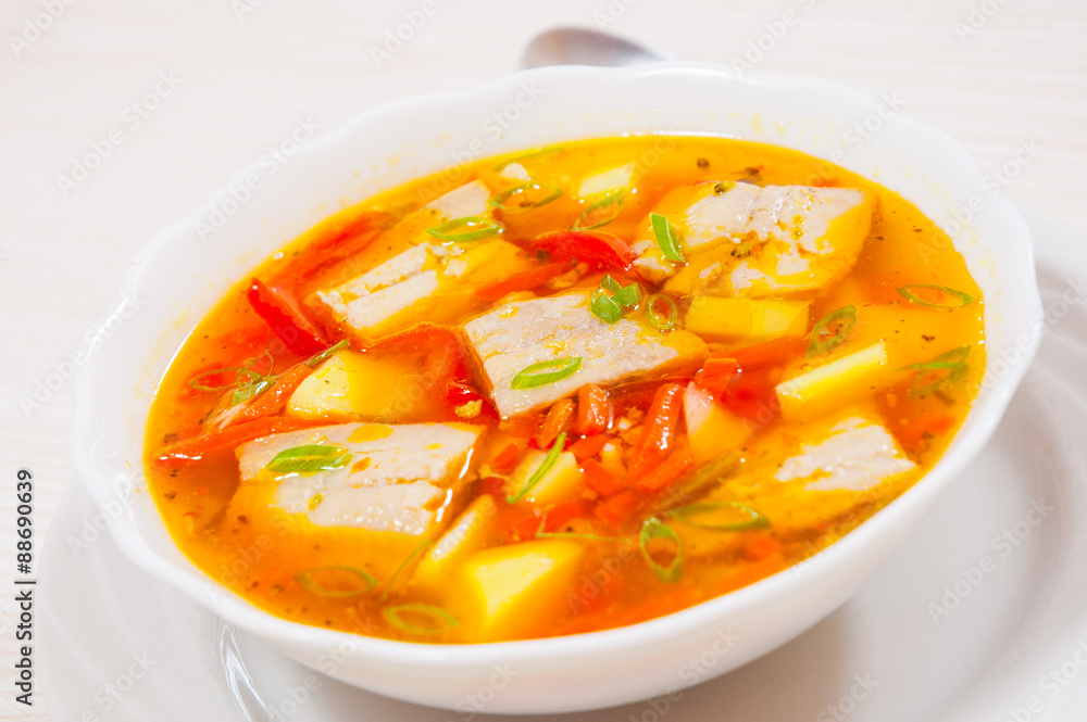 Fish soup with vegetables Fish soup with vegetables