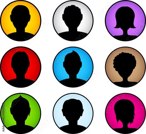 People icon set.