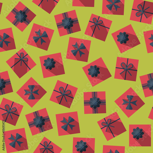 Seamless pattern with gift boxes