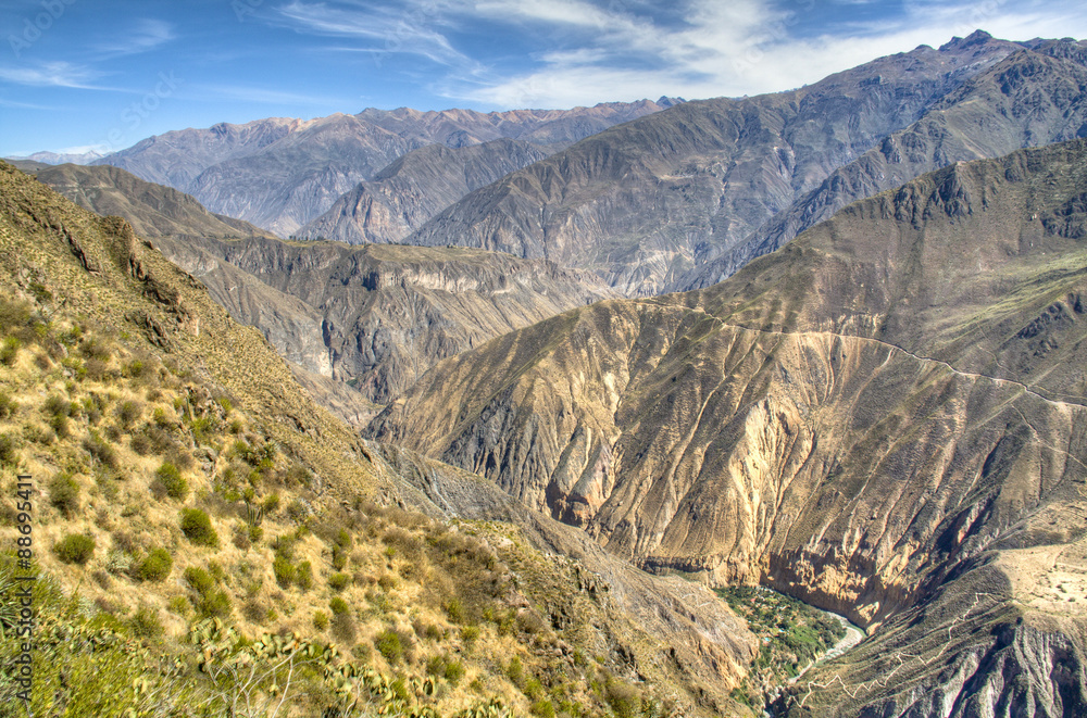 View over the Colca Canyon near Arequipa, Peru
