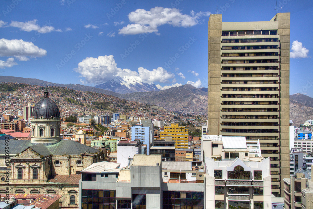 View over the city of La Paz, Bolivia
