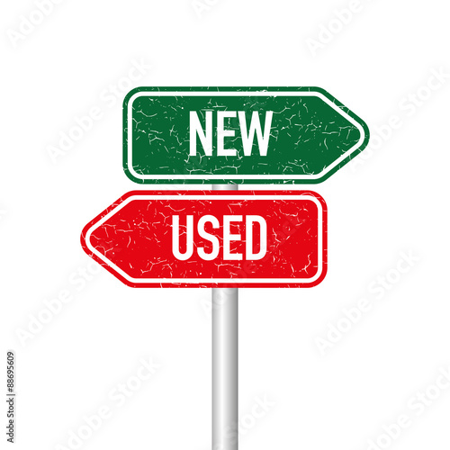 New and used signpost