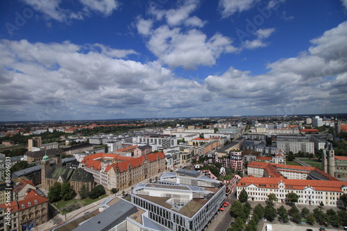 Magdeburg, Blick vom Dom über die Innenstadt
