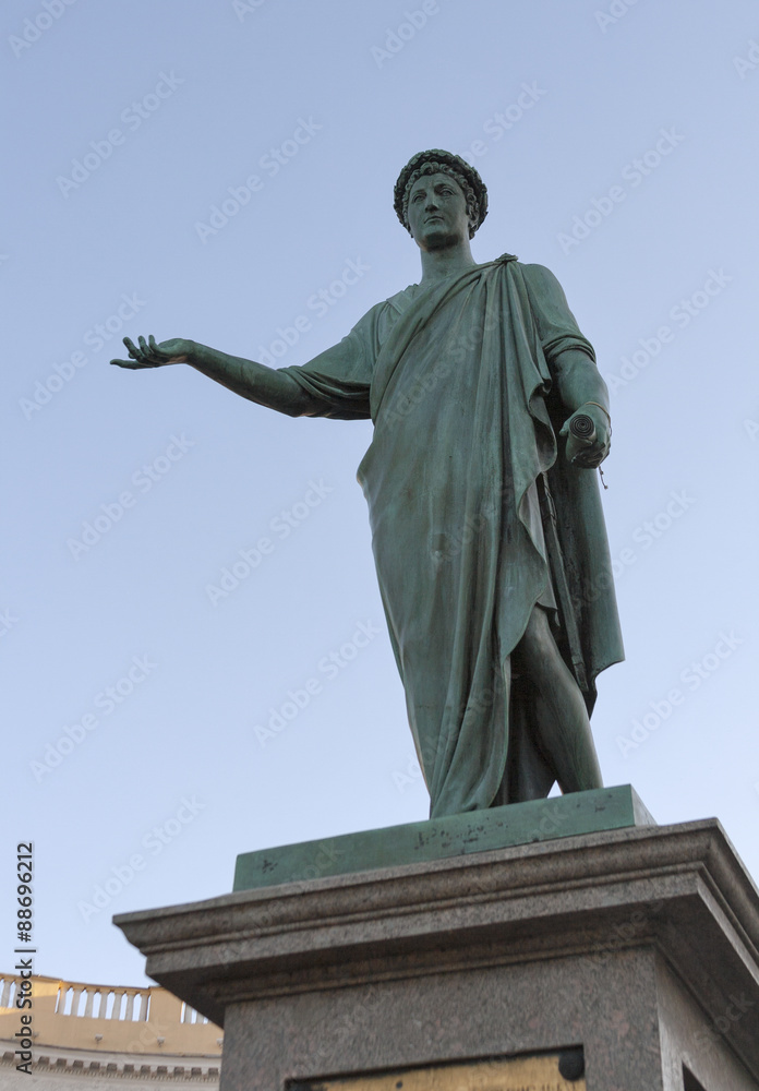 Monument to Duke de Richelieu in Odessa, Ukraine