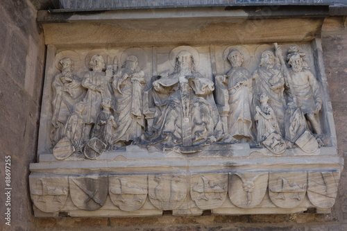 Relief der St Sebald Kirche