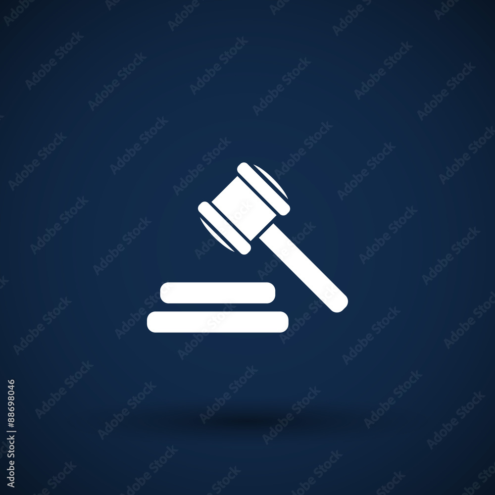icon gray background gavel law legal hammer icon gray background gavel law legal hammer