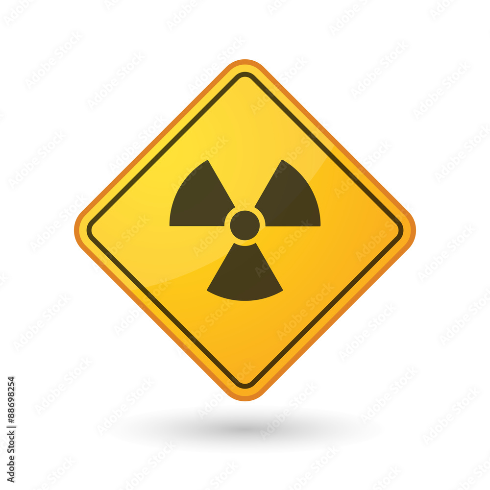 Awareness sign with a radio activity sign Awareness sign with a radio activity sign