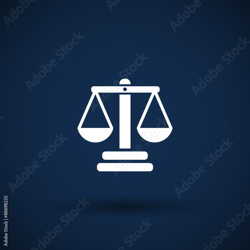 justice vector icon symbol measurement balance
