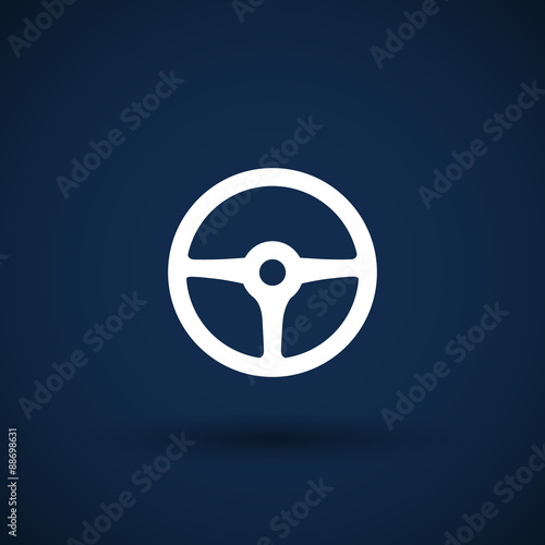 wheel icon steering car circle vehicle