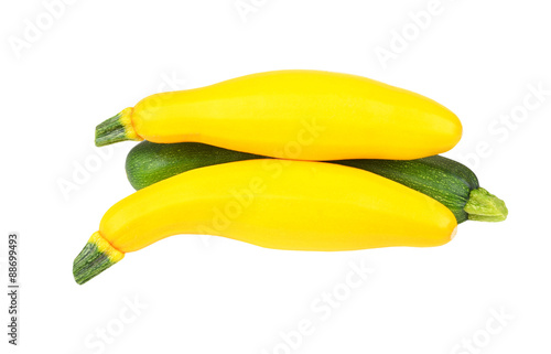 Vegetable marrow (zucchini), isolated on white background