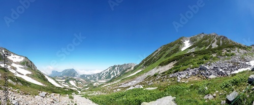 Panoramic view of Murodo, Tateyama Kurobe Alpine Route