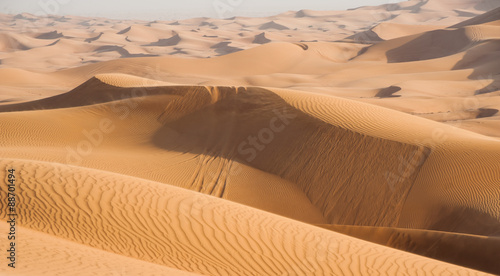 Sand dunes in Dubai desert