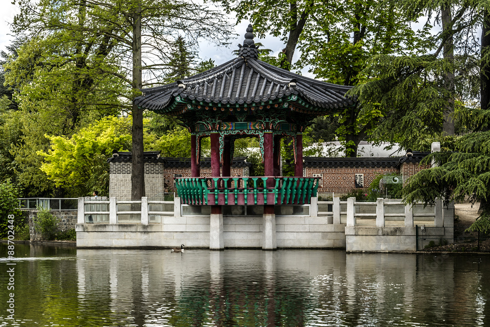 Jardin d'Acclimatation (1860) - park in Bois de Boulogne. Paris. Jardin d'Acclimatation (1860) - park in Bois de Boulogne. Paris.