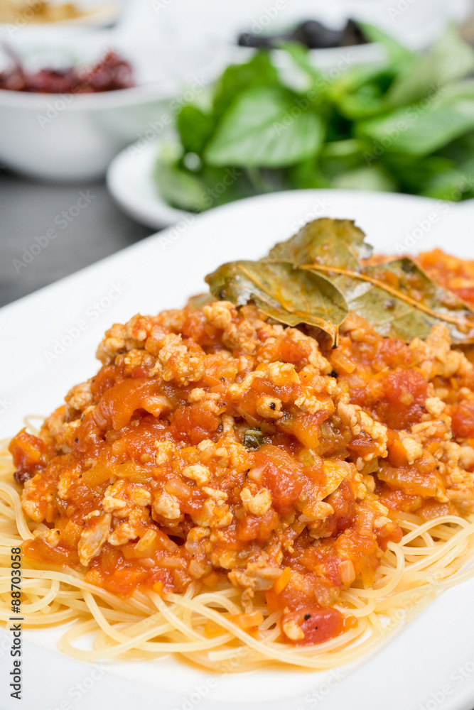 Spaghetti Bolognese
Spaghetti Bolognese
