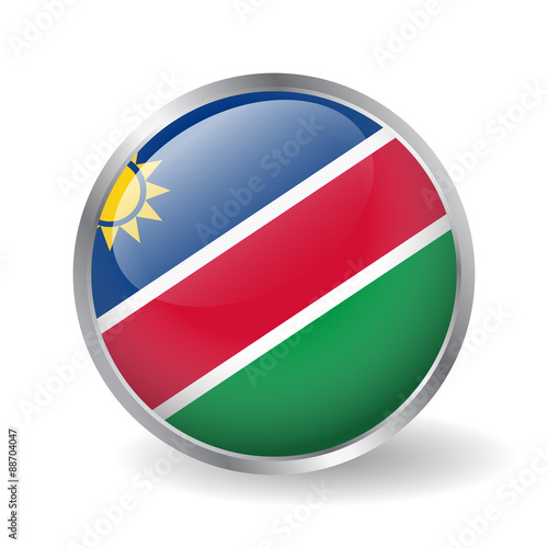 Namibia flag button vector Free Download Namibia flag button vector - GFXLoad