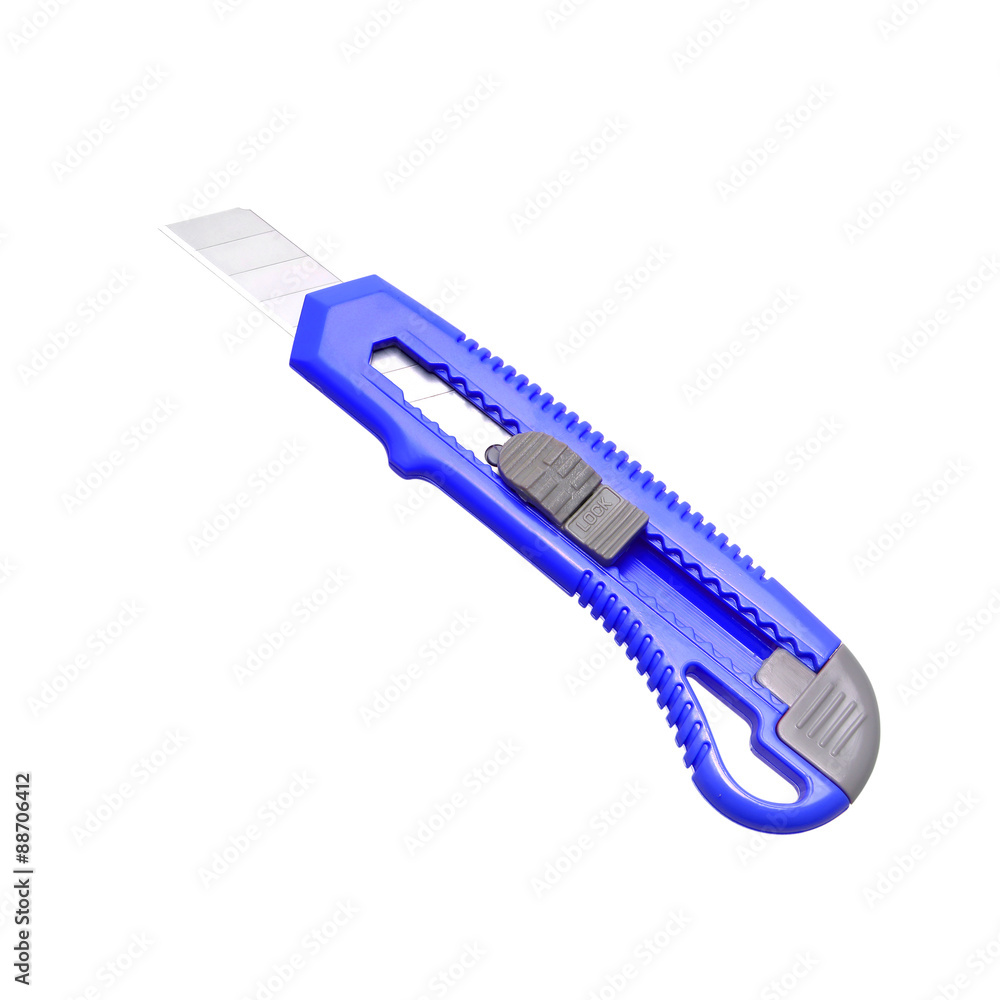 Obraz premium A box cutter isolated against a white background