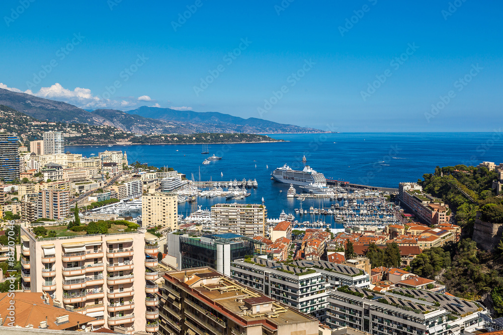 Panoramic view of Monte Carlo, Monaco Panoramic view of Monte Carlo, Monaco