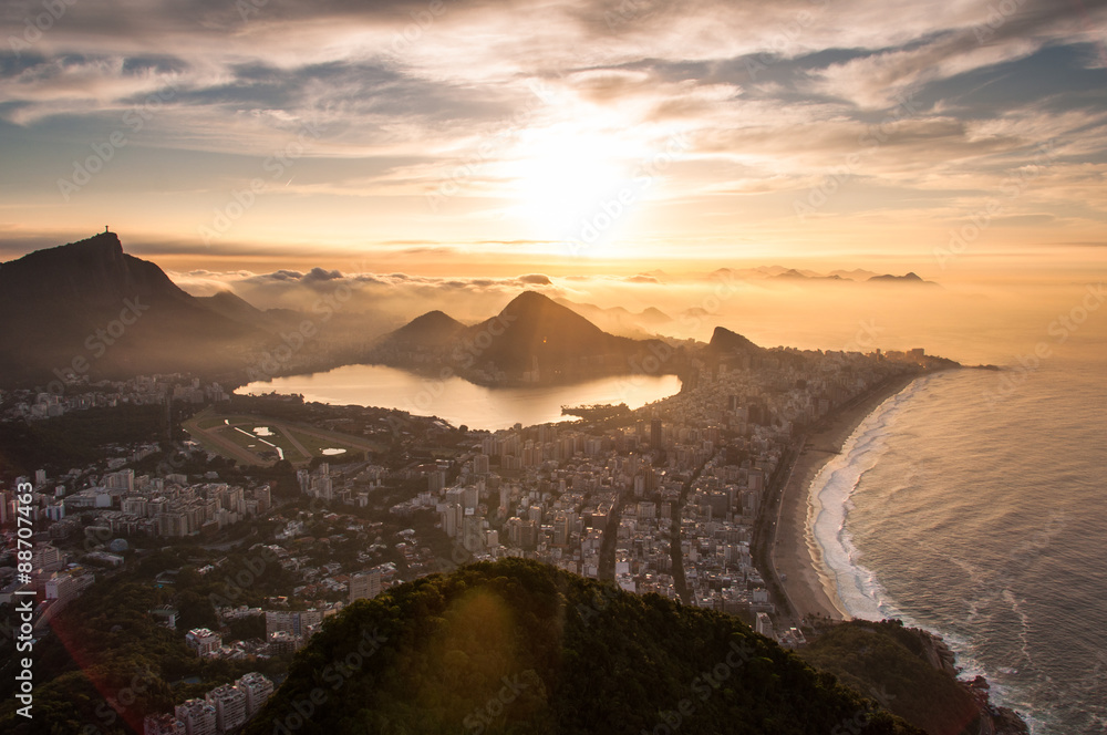 Beautiful Sunrise in Rio de Janeiro