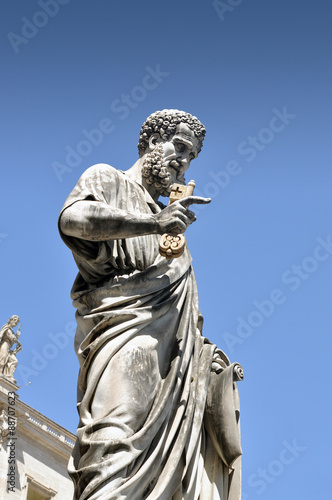 Statue of Saint Peter in Vatican city, Italy