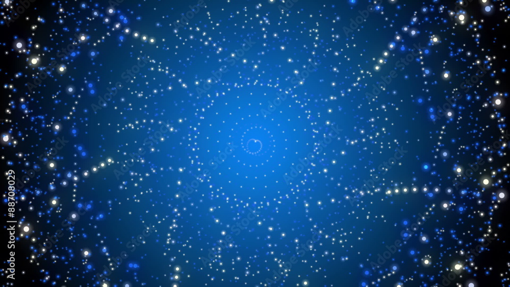 blue abstract background, rotating particles, loop blue abstract background, rotating particles, loop