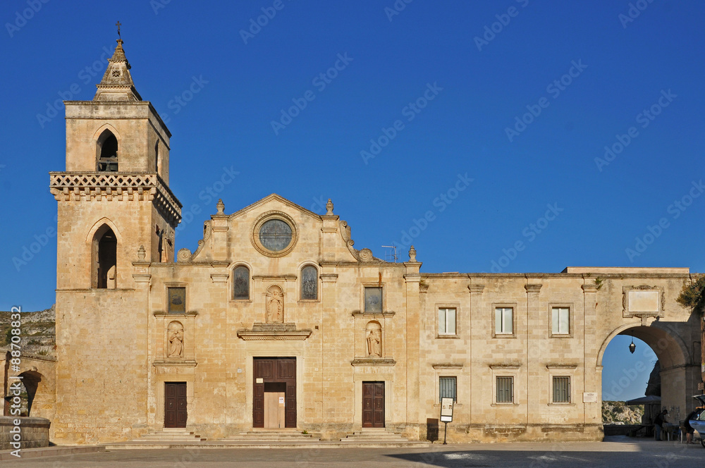 Matera il Sasso Caveoso chiesa di San Pietro - Basilicata