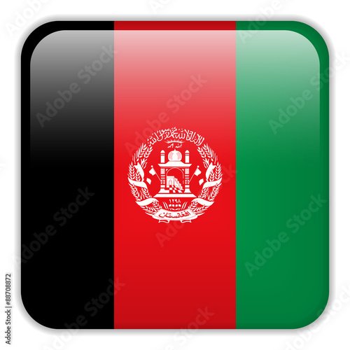 Afghanistan Flag Smartphone Application Square Buttons