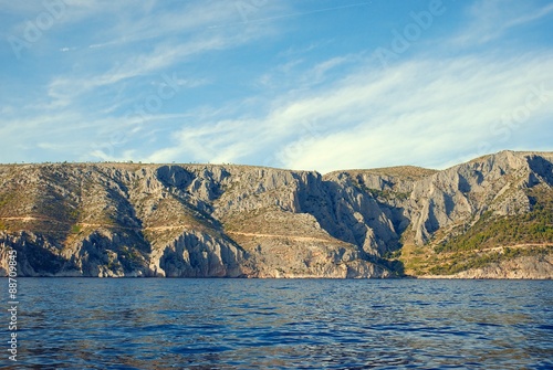 Coast of Hvar island in Croatia