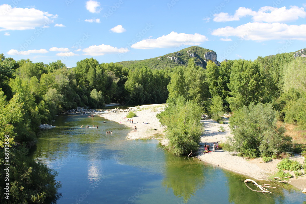 Obraz premium Rivière Hérault, Agones, Languedoc