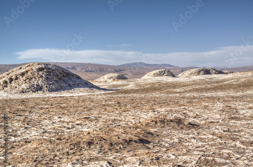 Hills in the Atacama desert in Chile  