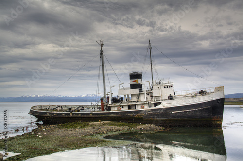 Old ship in the harbor of Ushuaia, Argentina   © waldorf27